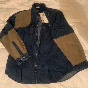 Men’s Vintage Columbia Long Sleeve Denim Button Up